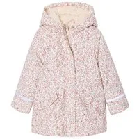 vertbaudet Regenjacke Mädchen Regenjacke mit Kapuze & Teddyfleece-Futter Teddyfleece-Futter