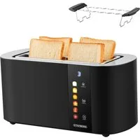 STEINBORG Toaster SB-2216, Modern, 1500 W, stufenlose, elektronische Steuerung des Bräunungsgrades