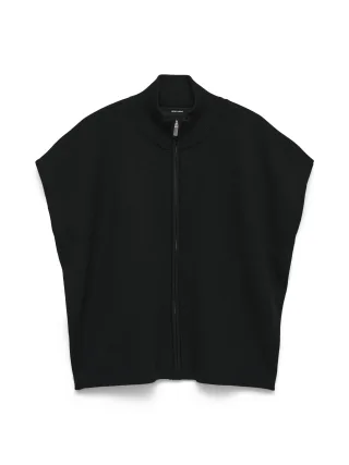 VERO MODA - VMSABA SS HIGHNECK ZIPPER VEST NOOS Black - Gr. - M