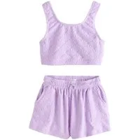 Next Top & Shorts Frottee-Kurztop und Shorts im Set (2-tlg)
