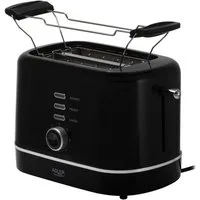 ADLER EUROPE Toaster AD 3224b, 2 kurze Schlitze, für 2 Scheiben, 850 W, 7 Bräunungsstufen, Auftau- und Aufwärmfunktion