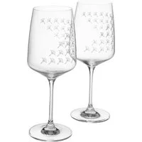 JOOP! Weinglas JOOP! LIVING - FADED CORNFLOWER Weißweinglas 2er Set, 2-tlg., Glas