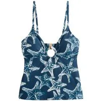 Next Tankini-Top Bauchformendes Tankini-Top und Metalldetails (1-St)
