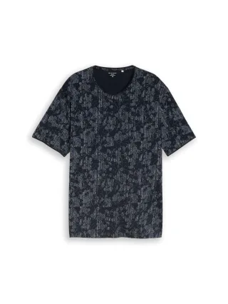Tom Tailor - Plus Size - T-Shirt mit Allover-Print navy irregular design - Gr. - 3XL