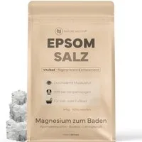 NATURE NATION Körperpflegemittel Epsom Salz Bittersalz Badesalz für Wellness & Peeling