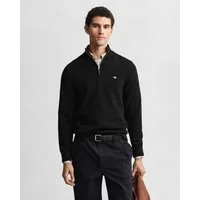 Gant Troyer CASUAL COTTON HALF ZIP mit grafischer Logostickerei auf der Brust