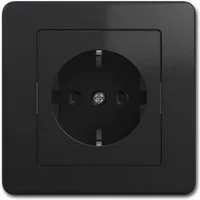 TEM Unterputz-Steckdose EKONOMIK Schuko-Steckdose anthrazit, 250V~/16A, UP