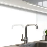 KitchenYeah Küchenrückwand Muster selbstklebend (keine Folie) Weiß - Farben - Neutral, (1-tlg), Spritzschutz, Küche, Rückwand, Küchenwand, Küchenfront, 30x20 cm