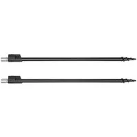 MIKADO Total Fishing Bankstick 2er SET Bankstick - Rutenhalter - Schraubspitze mit Klemme 30-50cm, (Normgewinde, Aluminium, Schraubspitze)