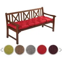 sunnypillow Bankauflage Bankauflage Stuhlkissen viele Farben und Größen zur Auswahl, 150 x 50 cm rot