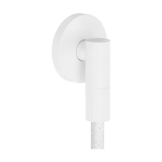 hansgrohe FixFit Fine S Wandanschluss 28882700 mit Rückflussverhinderer, S, rund, mattweiß