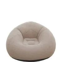 SIKAINI Luftsofa Aufblasbares beflocktes Loungesofa, (Schnell & einfach aufblasbar Robust & wasserdicht), Bequemes & ergonomisches Design Weiche beflockte Oberfläche