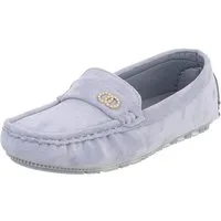 Ital-Design Modischer Mokassin für Damen mit eleganten Details Slipper (91554426) Flach Mokassins in Hellblau