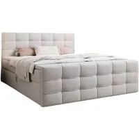 Luxusbetten24 Boxspringbett Luxor in Kunstleder, mit Stauraum