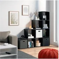 Vicco Raumteiler, Schwarz, 142.4 x 143 cm, 1-tlg., Drehbar