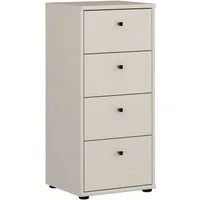 FORTE Kommode Tempra, Kommode, 4 Schubkästen, Höhe 85,5 cm, Breite 38,6 cm