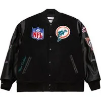 Mitchell & Ness Winterjacke Varsity BLACKOUT Miami Dolphins
