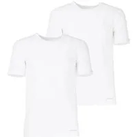 BALDESSARINI Unterziehshirt Baldessarini Herren Unterhemd weiß uni 2er Pack (2-St)