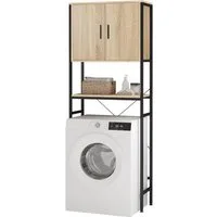 EUGAD Waschmaschinenumbauschrank (1-St) Waschmaschinenregal über Waschmaschine, mit Schrank