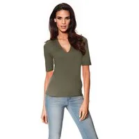 heine T-Shirt V-Shirt Kurzarm