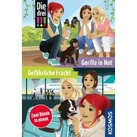 Die drei !!!, Gefährliche Fracht / Gorilla in Not (Doppelband) / Ann-Katrin Heger, Henriette Wich