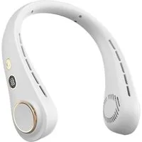 FELIXLEO Tischventilator Wearable Bladeless Neck Fan 720 Airflow Hanging Design White