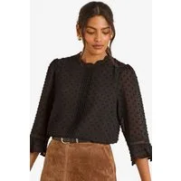 Love & Roses Langarmbluse Love & Roses Bluse mit 3/4-Trompetenärmel, Regular (1-tlg)