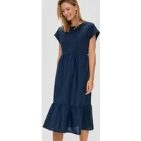 s.Oliver Midikleid Kleid Luftiges Baumwollkleid im Fabricmix und Relaxed Fit
