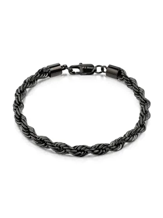Zeeme Stainless Steel Armband Edelstahl/PVD schwarz