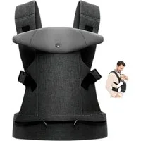 AIMAX Bauchtrage Babytrage Neugeborene ab Geburt für Ergonomische Baby Carrier, mit Abnehmbarem Lätzchen Vorne Nach Hinten Tragen Babyhalter Trage