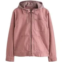 Next Jeansjacke Denimjacke mit Reißverschluss und Kapuze (1-St)