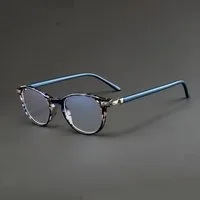 PACIEA Brille Ohne Sehstärke Damen Rundrahmen Anti Blaulicht Anti-Müdigkeit