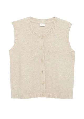s.Oliver - Strickjacke beige - Gr. - 140