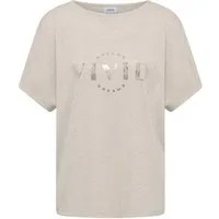 CECIL Kurzarmshirt LINEN OPTIC_FP Dropped Shoulde