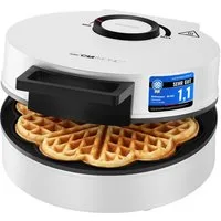 CLATRONIC Waffeleisen WA 3832, Waffeleisen Herzform, Antihaftbeschichtung, 1200W