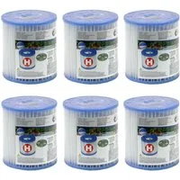 Intex Pool-Filterkartusche 6x 29007 Typ H PureSpa Easy Set Ersatzfilter für Pool Spa Whirlpool
