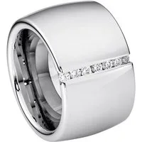 Heideman Fingerring Lines goldfarben (Ring, 1-tlg., inkl. Geschenkverpackung), mit Steinen