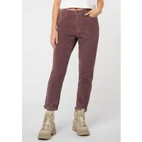 Eight2Nine Stoffhose Damen Kordhose MOM Fit mit Aufschlag 5 Pocket, Gürtelschlaufen
