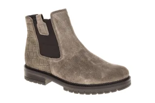 Gabor 8024.01.007 Damen Stiefeletten in Grau-Taupe, Velourleder mit Extra Wei...