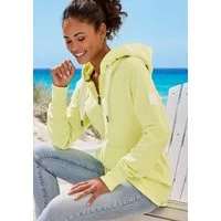 Elbsand Kapuzensweatjacke Kelina mit Logostickerei auf der Kapuze, bequeme Freizeitjacke mit Taschen
