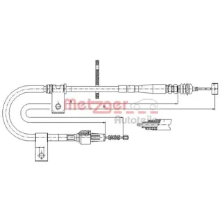 Metzger Handbremsseil hinten links Suzuki Jimny