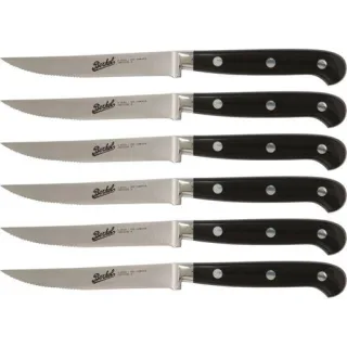 Berkel Adhoc Glossy Black Steak Set 6-tlg. gezackt