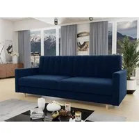 Sofnet Schlafsofa Sara, mit Schlaffunktion und Bettkasten, Bettsofa mit Holzfüße und Wellenfeder