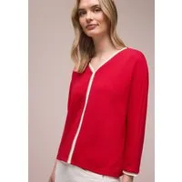 STREET ONE Langarmshirt mit Kontrast-Details
