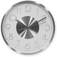 K&L Wall Art Wanduhr Aluminium Wanduhren aus Metall modern Metalluhr (ohne Tick-Geräusche)