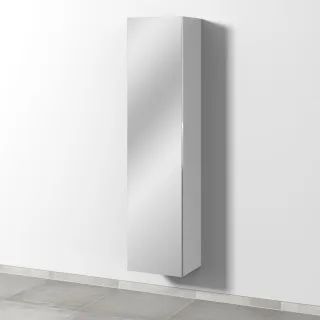 Sanipa 3way Hochschrank mit 1 Doppelspiegeltür, Weiß-Soft BR15243