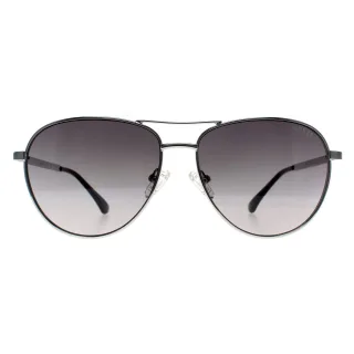 Guess Aviator Damen Glänzend Leicht Nickeltin Grau Farbverlauf GF6157