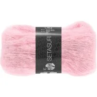 LANA GROSSA SETASURI Häkelwolle, 212 m (Feines Lace-Garn aus Alpaka (Suri) und Seide), 25 g