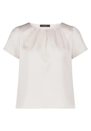 Vera Mont - Satin-Bluse bright pearl - Gr. - 40