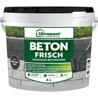 Ultrament Bodenversiegelung Ultrament Beton Frisch, deckende Betonfarbe, Bodenfarbe, 4 Liter, (Ant, Beton Frisch, deckende Betonfarbe, Bodenfarbe, 4 Liter, (Anthrazit)